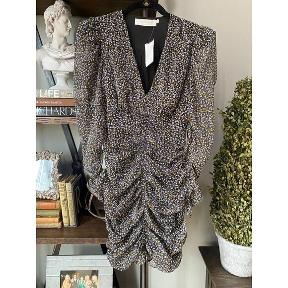 ASTR The Label Ruched Long Sleeve Minidress Black Women's Size XS - Picture 6 of 12